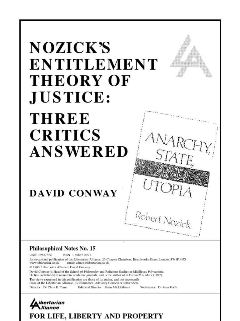Nozicks Theory Of Justice