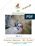 PR-V7 - Sierra Bernia (El Forat)