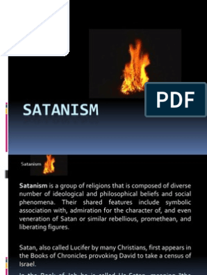 Реферат: Satanism Essay Research Paper SatanismI am hoping