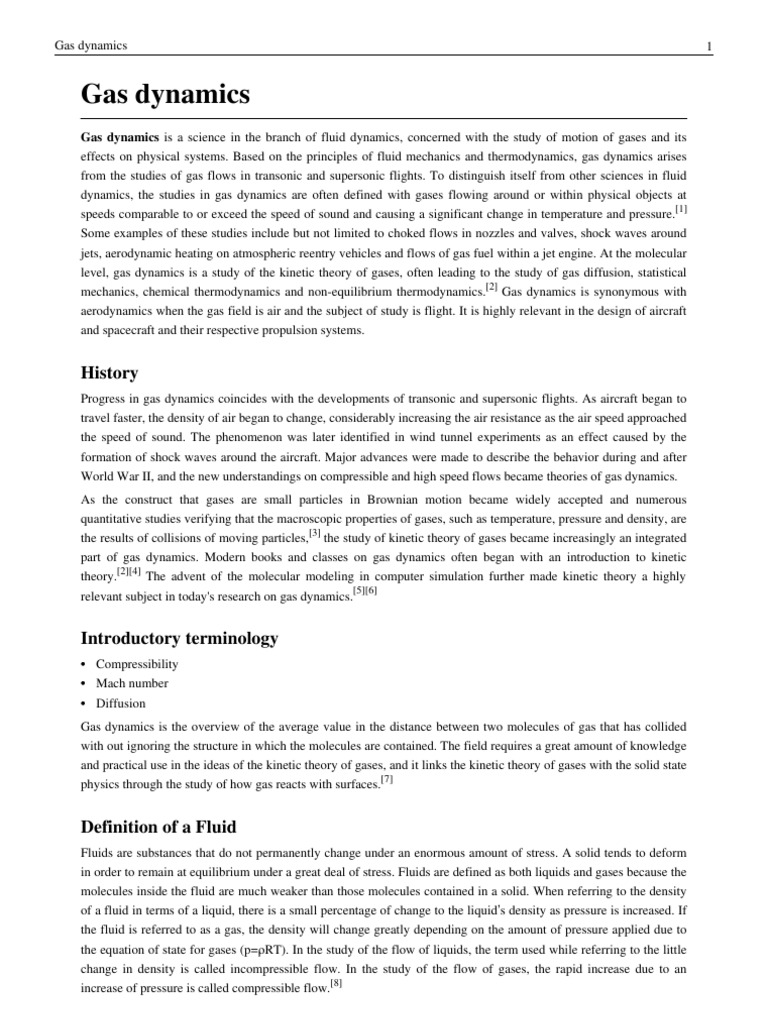 Understanding Gas Dynamics Principles | PDF | Shock Wave | Compressible ...