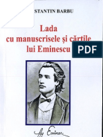 Constantin Barbu Lada Cu Manuscrisele Si Cartile Lui Eminescu