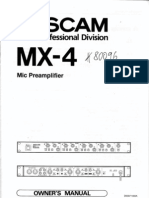 Tascam MX-4 Manual