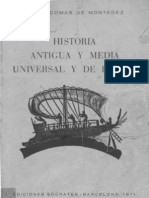 Breve Historia Universal y de España. I Edad Antigua y Media. Editorial Socrates 1971. Maria Comas de Montañez