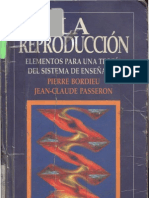 Bourdieu y Passeron - Pierre-La-Reproduccion