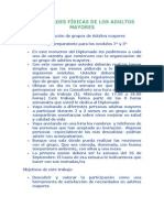 Necesidades Físicas de Los Adultos Mayores