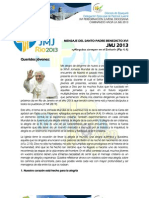 Mansaje Santo Padre JMJ 2013 PDF