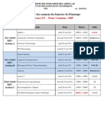 Calendrier Examen LST-Printemps 2010-11