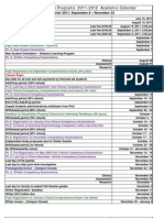 2011 2012 Academic Calendar