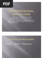 Entrepreneurial Motivation