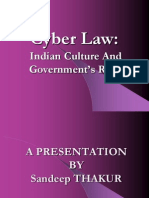 Cyber Law:: Indian Culture and Government's Role