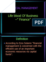 Financial Management: Life Blood of Business - Finance