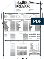 18577104 Toreador Editable Character Sheet