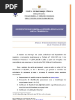 Emissão e Renovação de cartões de vigilantes