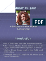 Shahnaz Husain Indian Woman Entrepreneur