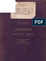 Ammunition Pocket Book UK 1926