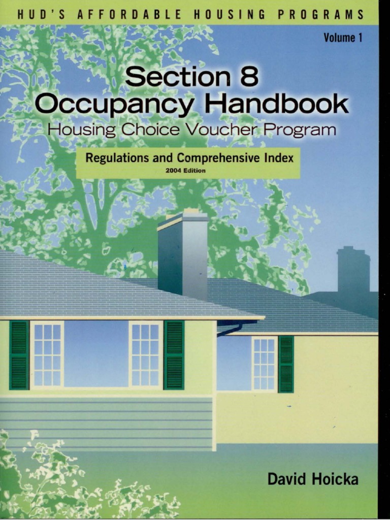 Section 8 Housing Choice Voucher Handbook and Index David Hoicka