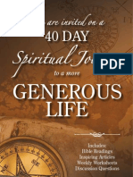 40 Day Spiritual Journey To A More Generous Life - Brain Kluth