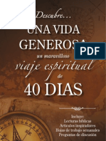 40 Day Spiritual Journey to a More Generous Life (Spanish) - Brain Kluth