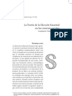 La Teoria de La Elección Racional en Las Ciencias Sociales-Godofredo Vidal de La Rosa PDF