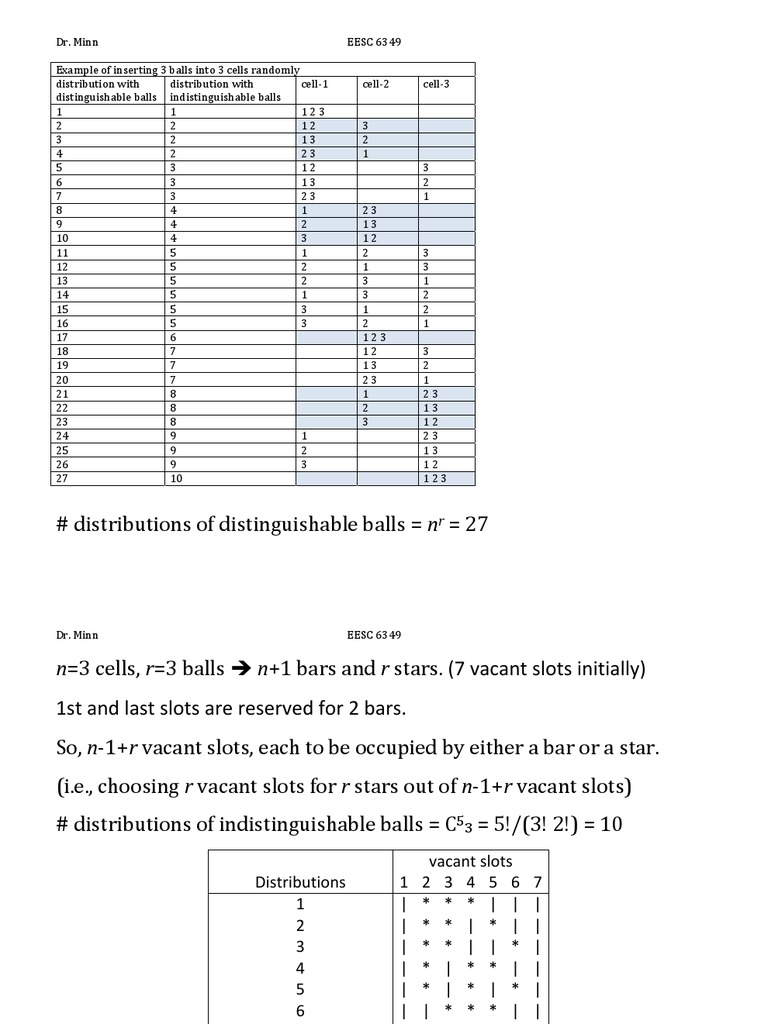 Ball Distribution Patterns | PDF