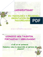 A Investigar en Psicología y Pedagogía