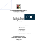 Gestion de Calidad A Una Panaderia