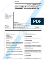 NBR 07173 - 1982 - Blocos Vazados de Concreto Simples Para A