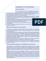 Ventajas y Desventajas Del Uso de Prototipos