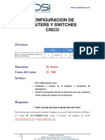 CURSO PRÁCTICO DE CONFIGURACION DE ROUTERS Y SWITCHES CISCO