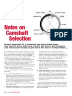 Notes On Camshaft Selection - Gary Lewis