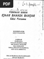 Pedoman Umum Ejaan Bahasa Banjar Edisi Pertama