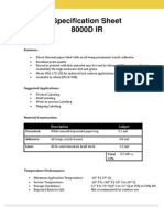 Specification Sheet 8000D IR: Features