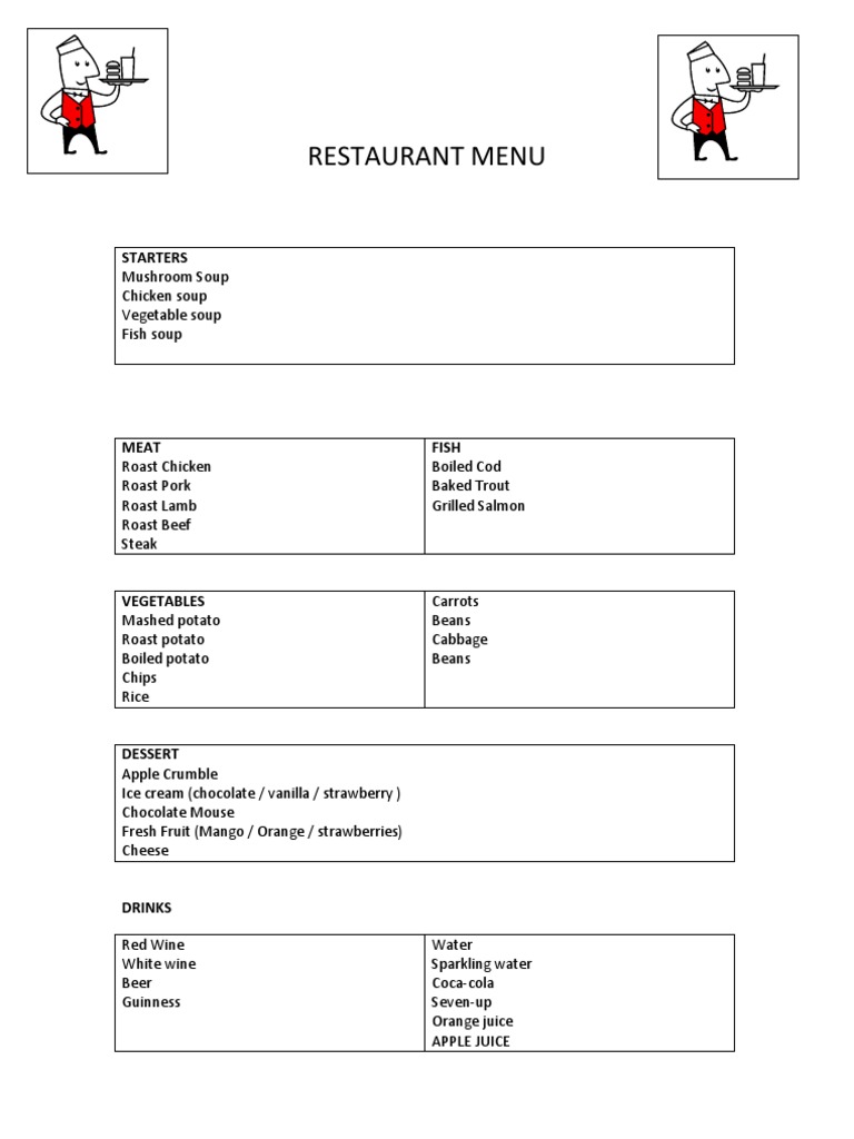 Restaurant Menu | PDF