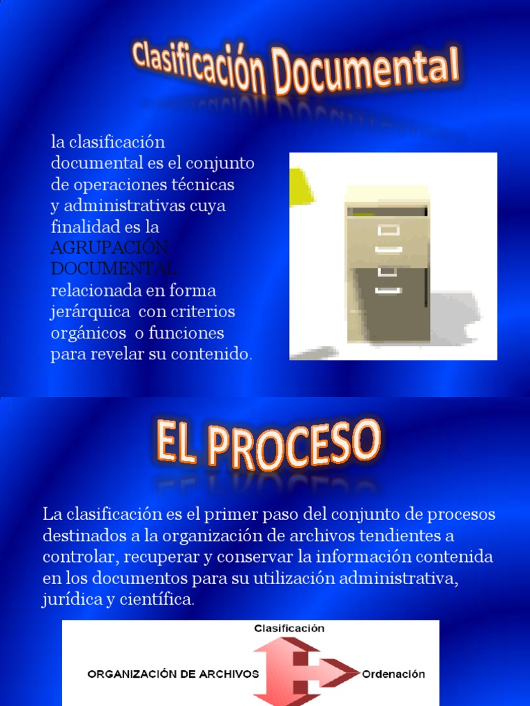 Clasificacion Documental Institución Documental Prueba Gratuita
