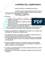 Reglamento Interno Del Campeonato PDF