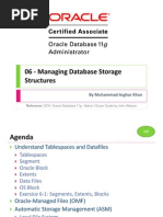 OCA 06 - Managing Database Storage Structures