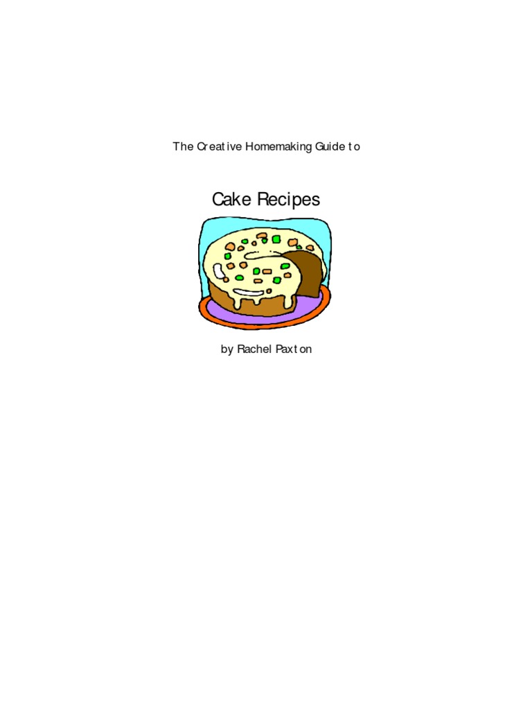 Guide To Cake Recipes PDF