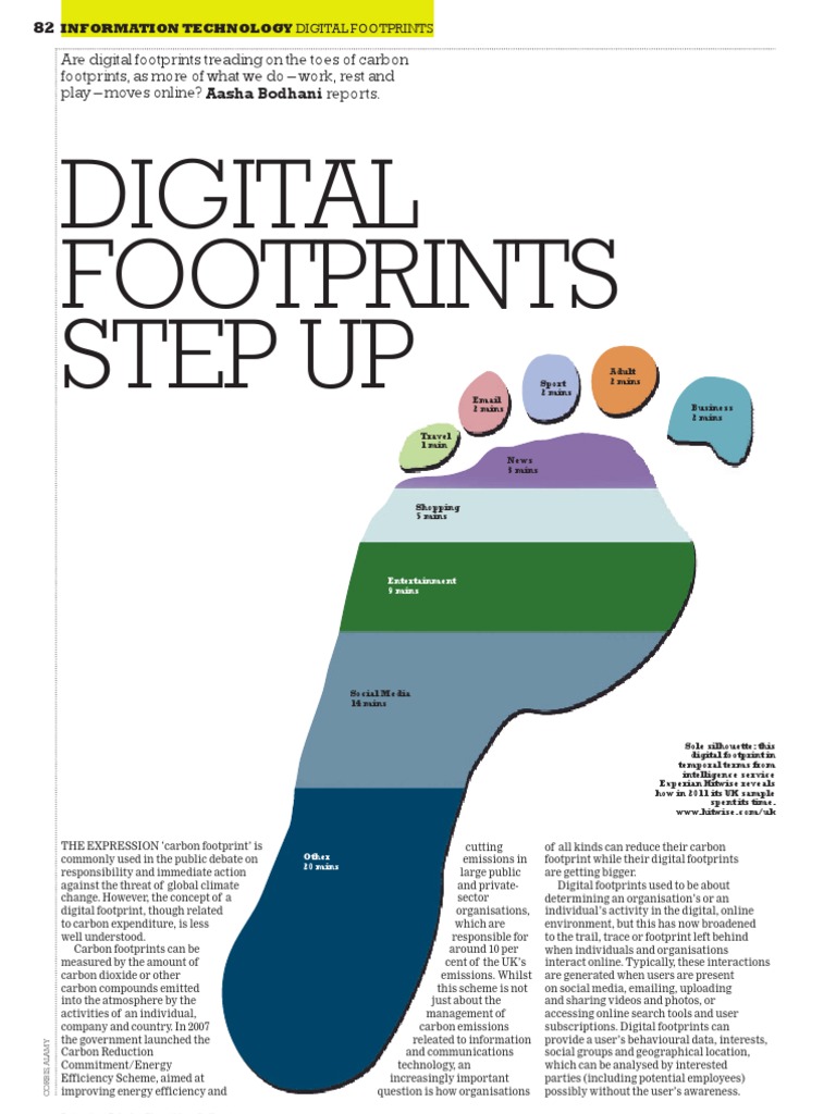 Understanding Digital Footprints | PDF | Carbon Footprint | Online And ...