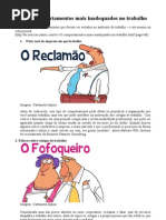 Os 10 Comportamentos Mais Inadequados No Trabalho