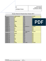 Istqb Ctel TM Answer Sheet For Multiple Choice Practice Exam Paper