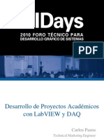 Desarrollo de Proyectos Academicos Con Lv y Daq