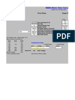 Nema Motor Data Calculator