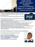 Andrea Fredi EFT & Logosintesi Seminario “Insieme per l'Abbondanza” Roma