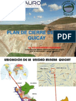 Plan de Cierre Mina Quicay