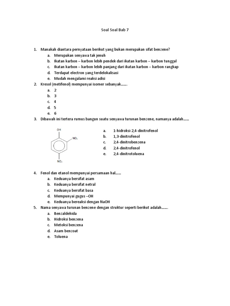 Soal Soal Bab 7 Kimia Pdf