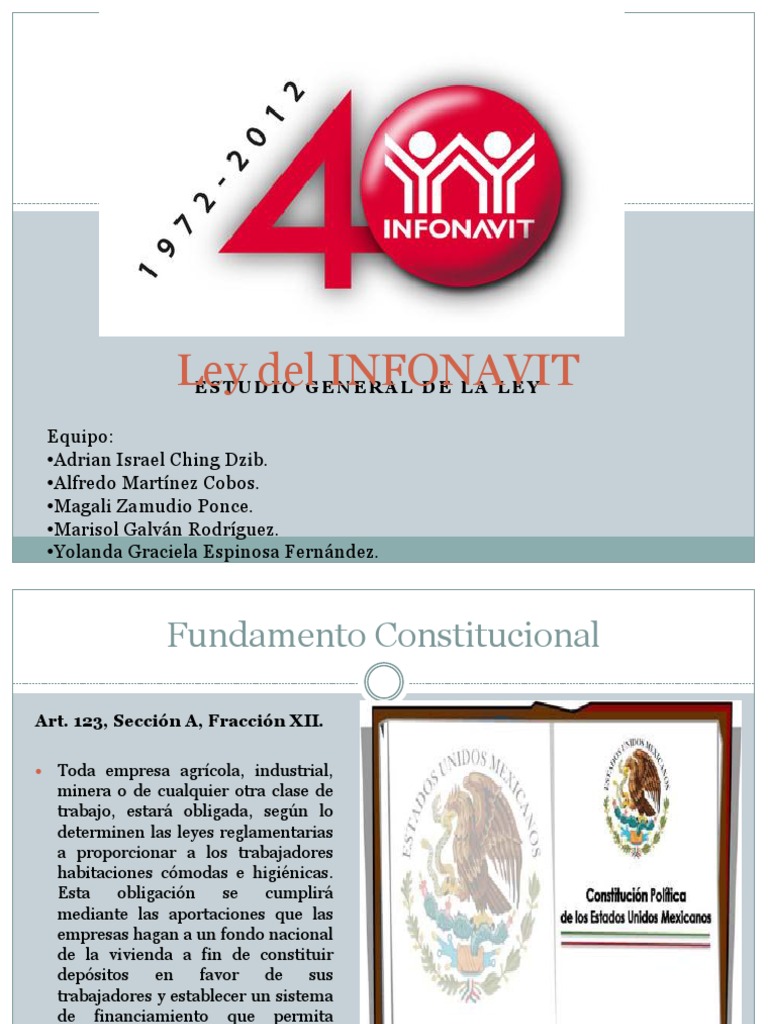 Ley Del Infonavit PDF Bancos Crédito (finanzas)