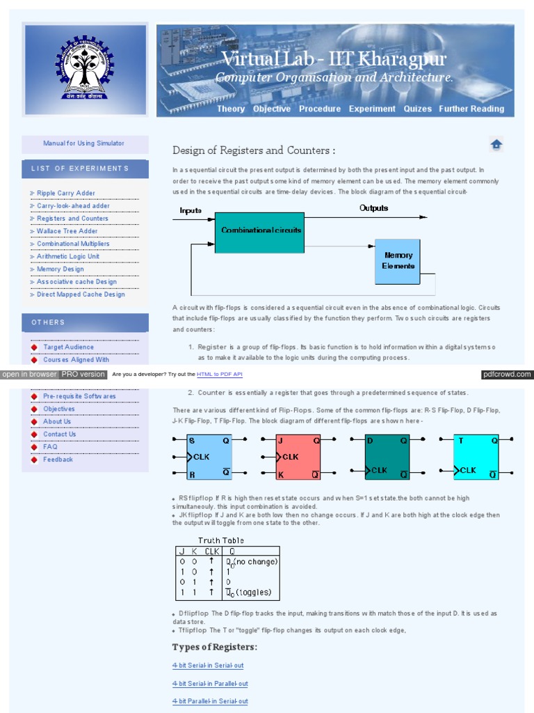 Virtual Labs Ac in Labs Cse10 Reg Cnt Design HTML Electronic Design