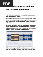 Download Manual o Tutorial de Free MP3 Cutter and Editor by juasilv SN126618440 doc pdf