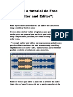 Manual o Tutorial de Free MP3 Cutter and Editor