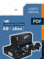 Manual Impresora de Kiosko Bematech KB 1800 PDF